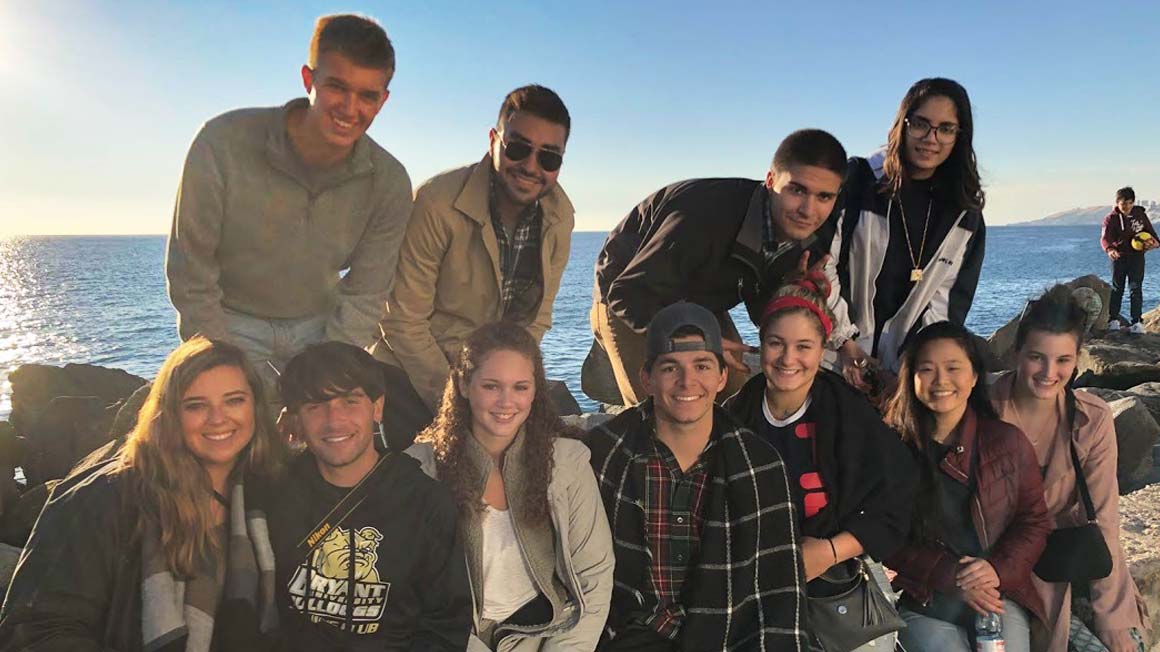 Eleven students traveled to Chile this year through Bryant's International Business program.
