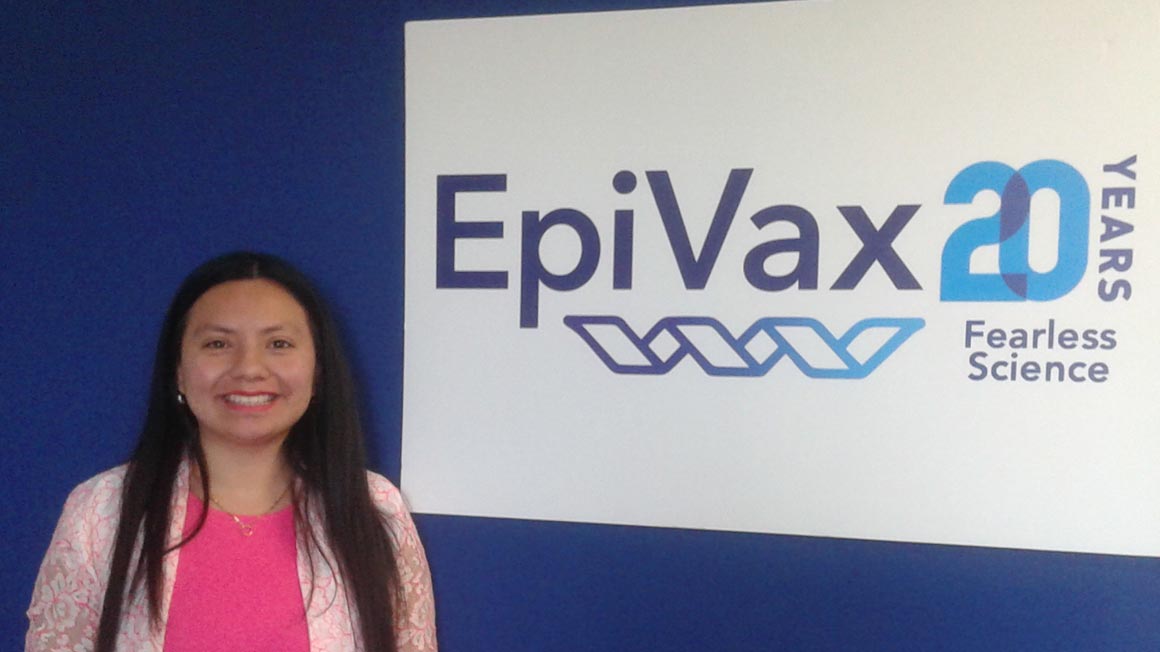 Kathleen Gonzalez '18, now works at EpiVax