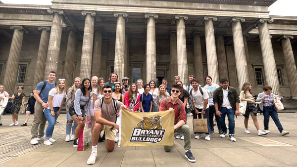 Bryant students at the British Museum
