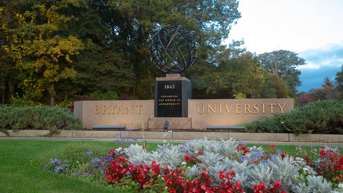 Bryant University globe