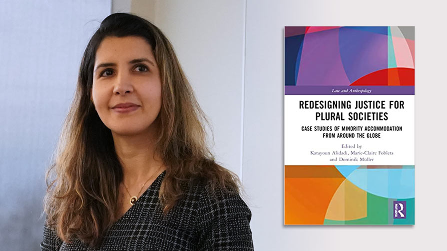 Professor Alidadi and her new book.