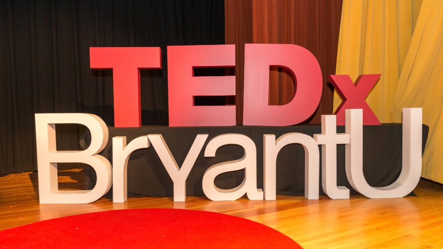 TEDxBryantU sign