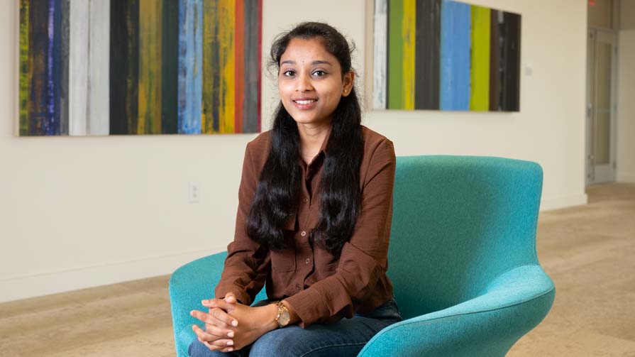 Bryant Healthcare Informatics student Swathika Kothmiri.