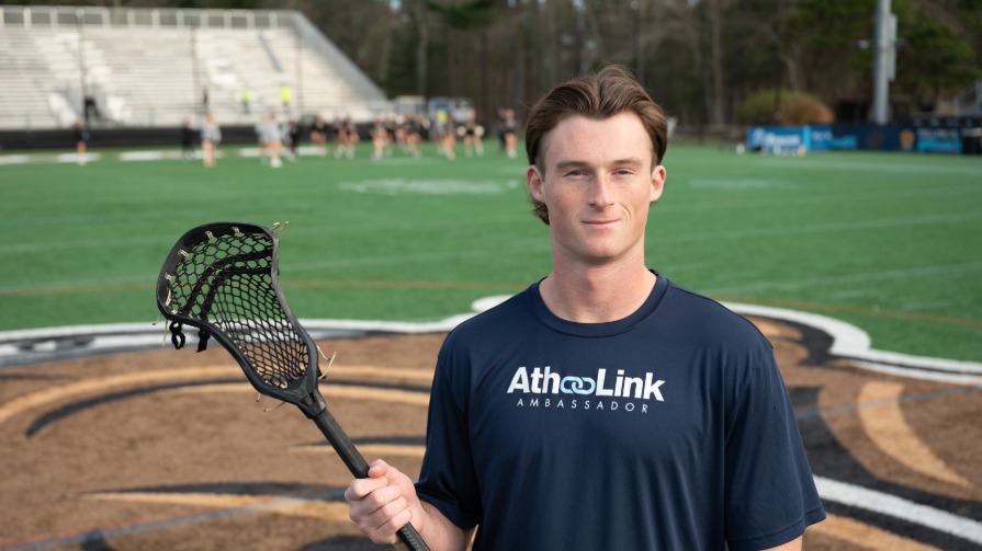 Bryant Lacrosse player and AthLink founder Cole Braun '25