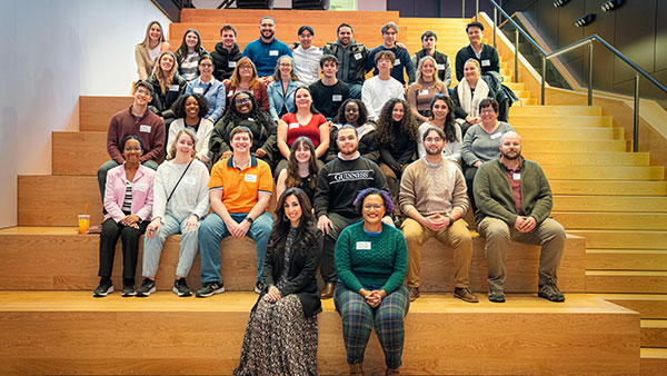 Bryant students on tour of WWE with alum Melissa Little..