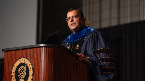 Rupendra Paliwal at Bryant University.