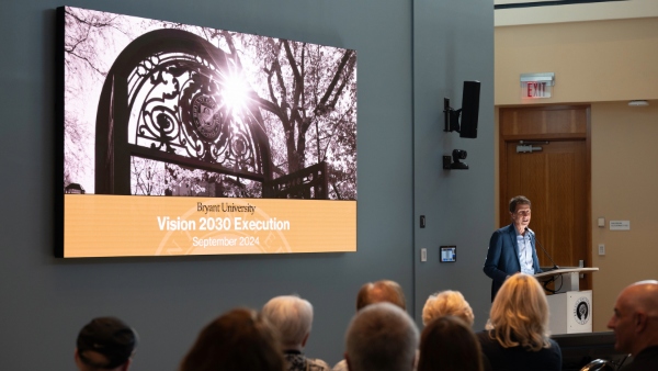 Bryant University President Ross Gittell, Ph.D. shares the latest news regarding the university’s campus expansion and Vision 2030 Strategic Plan.