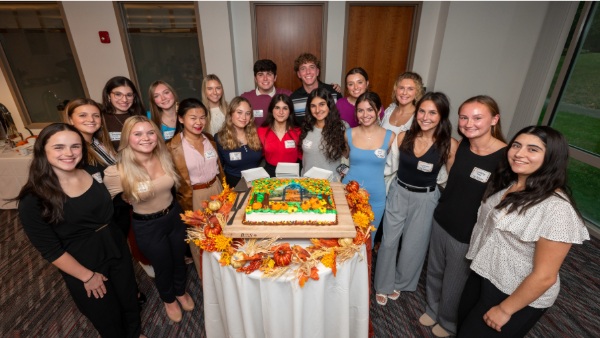 An impressive cake marked an impressive occasion at the inaugural Wilson Fellows dinner.