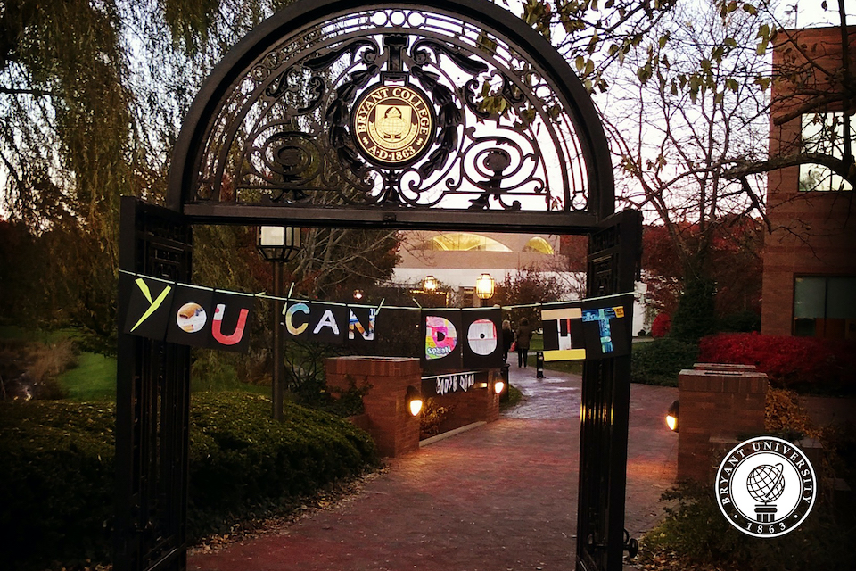 Archway with banner