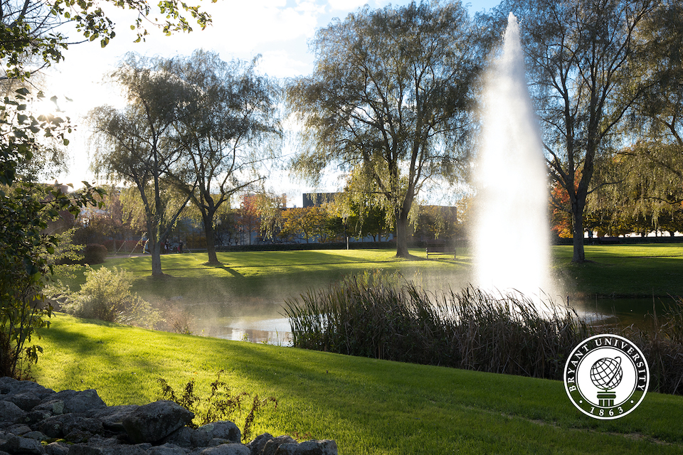 Bryant pond and fountain