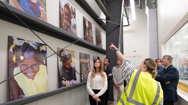 Bryant University Global Supply Chain Management students tour Edesia Nutrition.