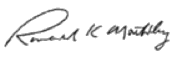 Ronald K. Machtley signature